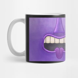 Purple Tiki Tongue Mask! Mug